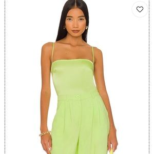 WeWoreWhat Strappy Bodysuit in Sharp Green